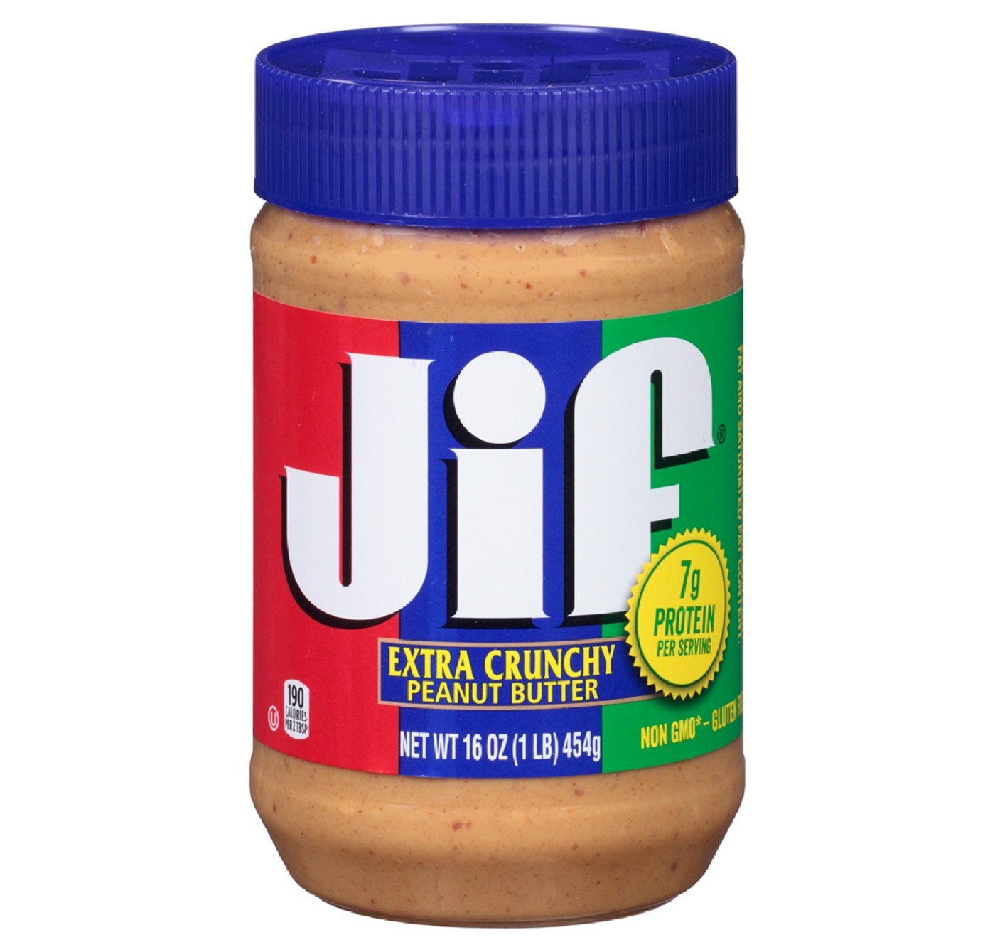 JIF PEANUT BUTTER EXTRA CRUNCHY   16oz