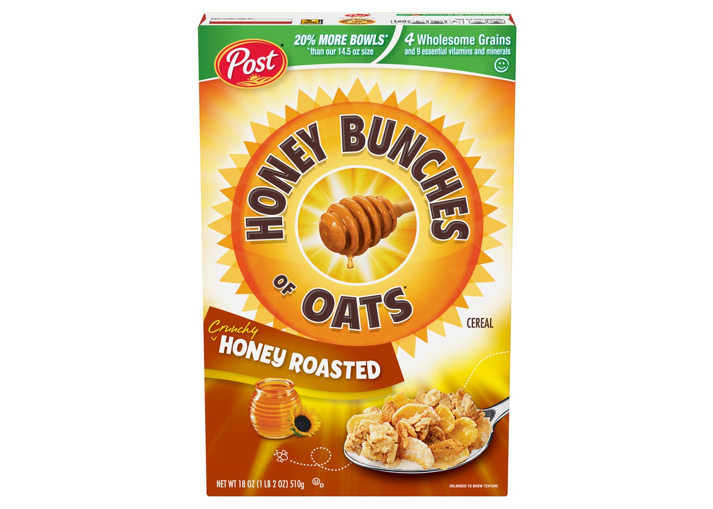 POST HONEY BUNCHES OF OATS HONEY ROASTED   18oz