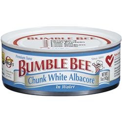 BUMBLE BEE CHUNK WHITE ALBACORE TUNA IN WATER  5oz
